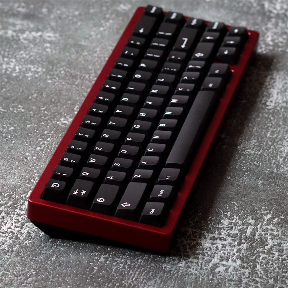 White on Black Keycaps