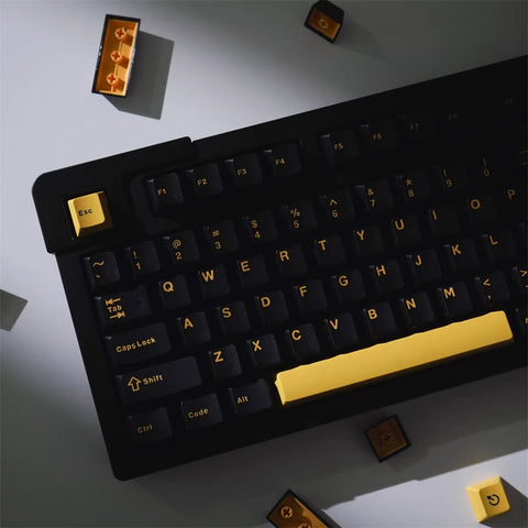 Black Gold Keycaps