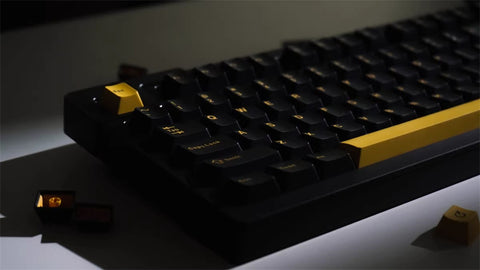 Black Gold Keycaps